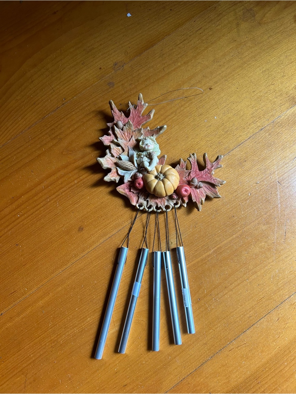Autumn Pumpkin Leaf Wind Chime